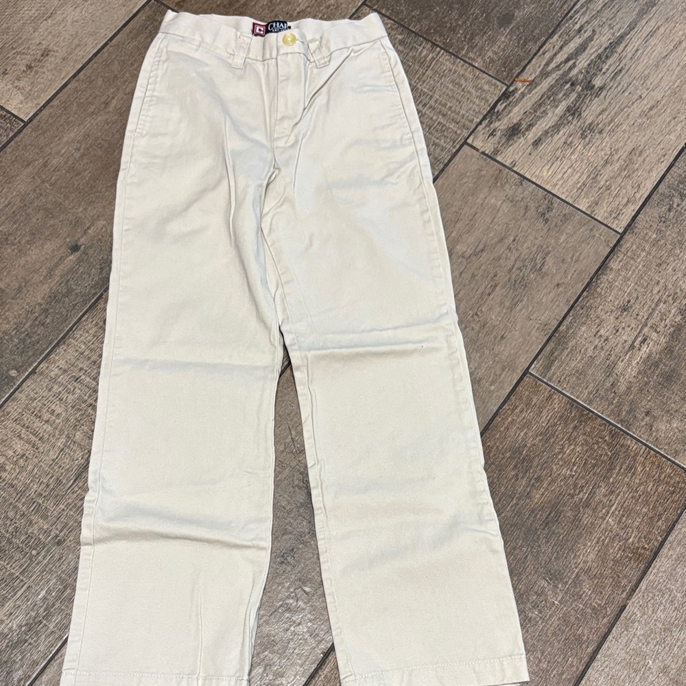 Chaps Cotton Pants in Cream